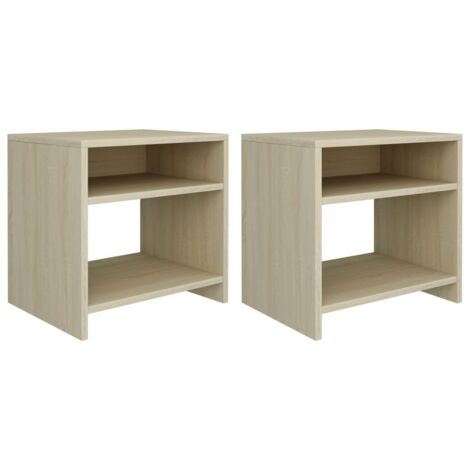 Table de chevet Chêne sonoma 40 x 30x40 - Lot de 2 (1/5)