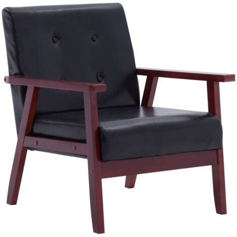 Fauteuil Noir Similicuir 6 (1/5)