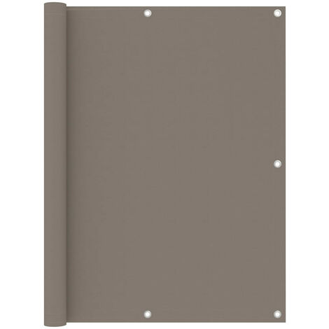 Écran de balcon Taupe 120x500 Tissu Oxford (1/5)
