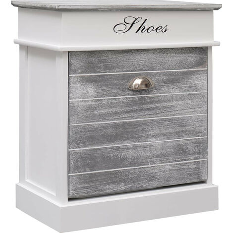 Armoire à chaussures Gris 50 x 28x58 Bois de Paulownia 2 (1/5)
