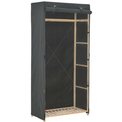 Garde-robe Gris 79 x 40 x 170 cm Tissu (1/5)