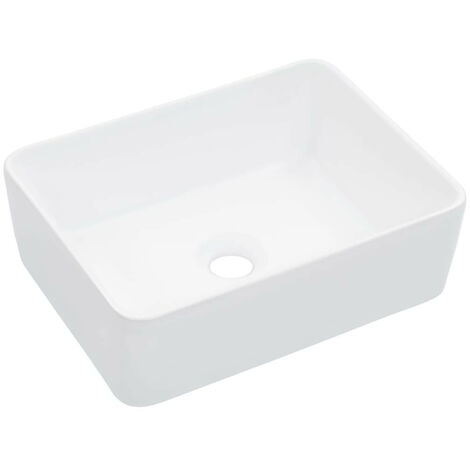 Lavabo 40x30x13 cm Céramique Blanc (1/5)