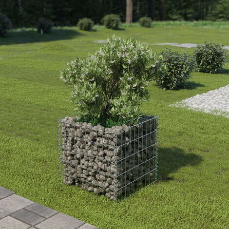 Lit surélevé à gabion Acier galvanisé 50x50x50 cm (1/5)