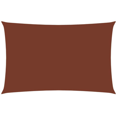 Voile de parasol Tissu Oxford rectangulaire 2x5 m Terre cuite (1/5)
