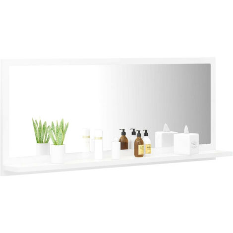 Miroir de salle de bain Blanc 90x10,5x37 cm (1/5)
