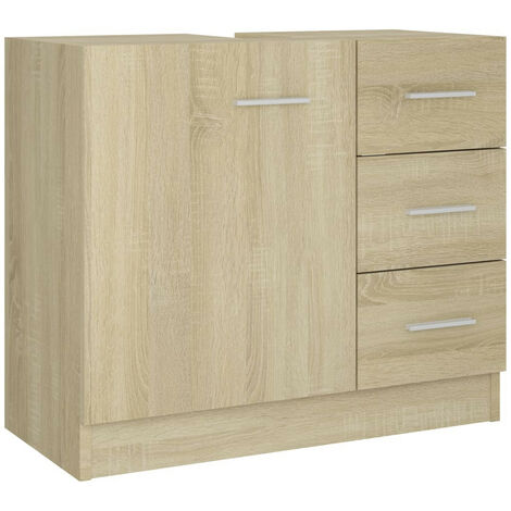Armoire d'évier Chêne sonoma 63x30x54 (1/5)