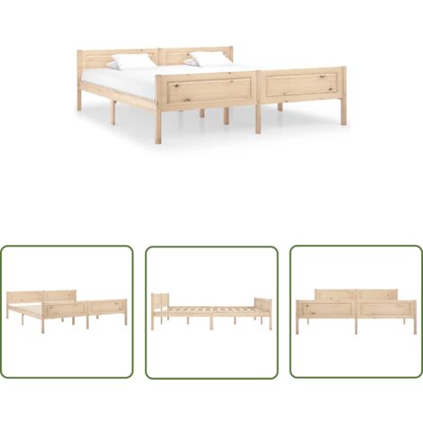 Lit Bois de pin massif 180x200 3 (1/5)