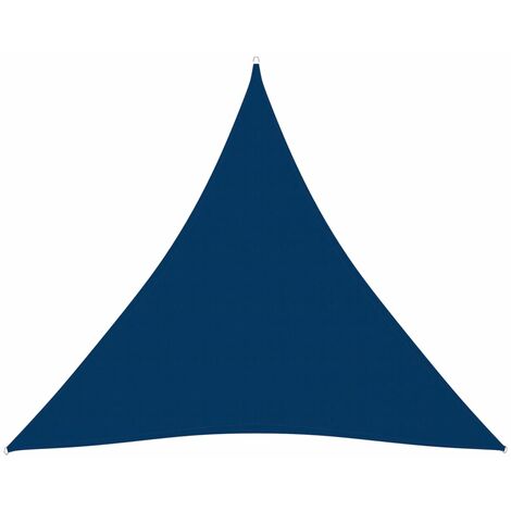 Voile de parasol Tissu Oxford triangulaire 4,5x4,5x4,5 m Bleu (1/5)