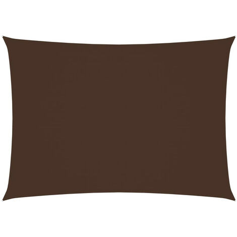Voile de parasol Tissu Oxford rectangulaire 2x4 m Marron (1/5)