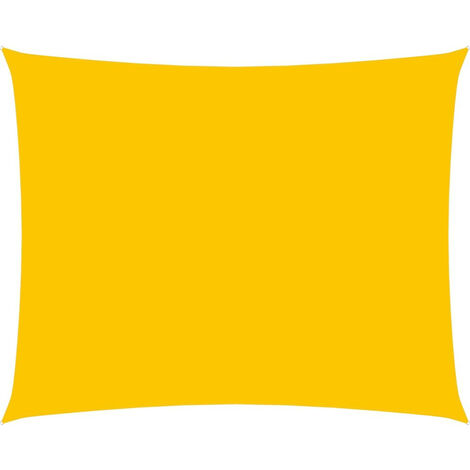 Voile de parasol Tissu Oxford rectangulaire 2,5x4 m Jaune (1/5)