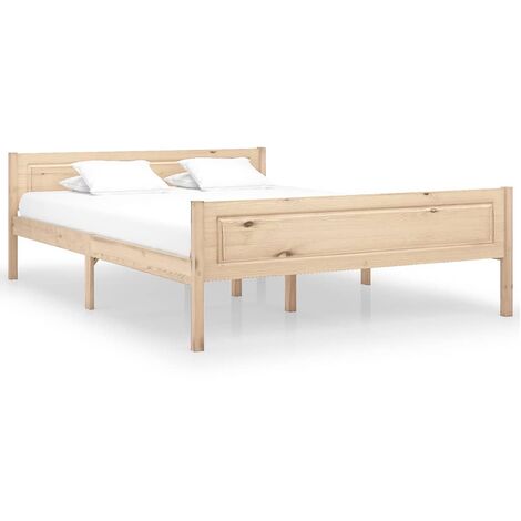 Lit Bois de pin massif 160x200 12 (1/5)