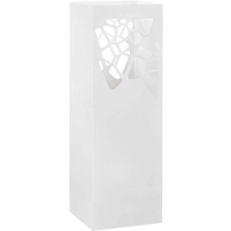 Porte-parapluie Pierres Acier Blanc (1/5)