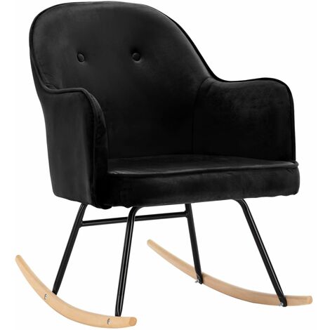 Chaise à bascule Noir Velours 3 (1/5)