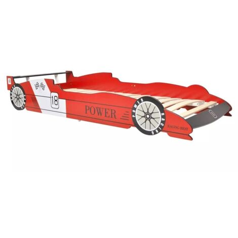 Lit voiture de course pour enfants 90 x 200 cm Rouge 2 (1/5)
