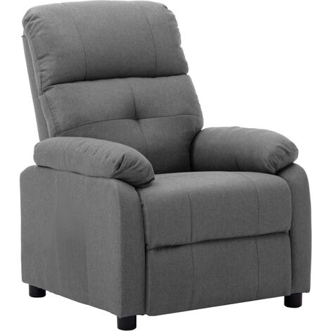 Fauteuil inclinable Gris clair Tissu (1/5)