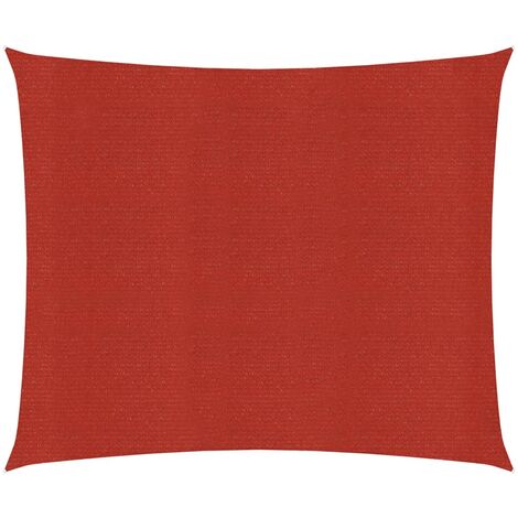 Voile d'ombrage Voile de parasol - 160 g/m² Rouge 6x6 m PEHD BV224960 - BonneVie (1/5)
