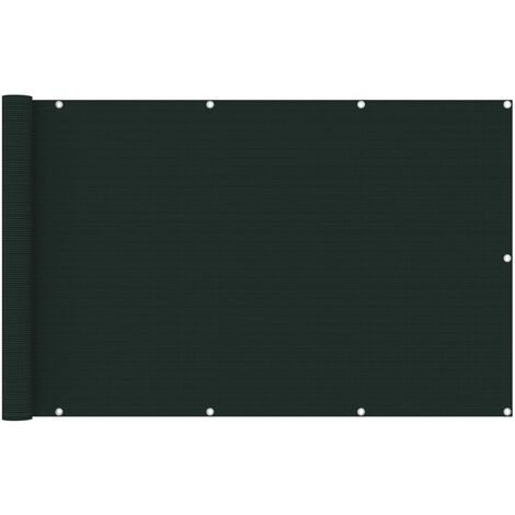 Écran de balcon Vert foncé 120x600 cm PEHD (1/5)