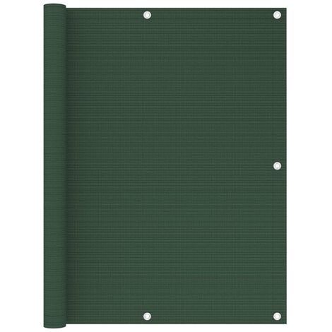 Écran de balcon Vert foncé 120x400 cm PEHD (1/5)