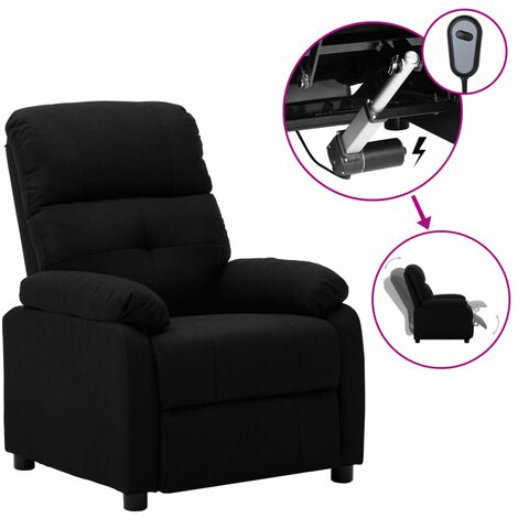 Fauteuil inclinable électrique Noir Tissu 8 (1/5)