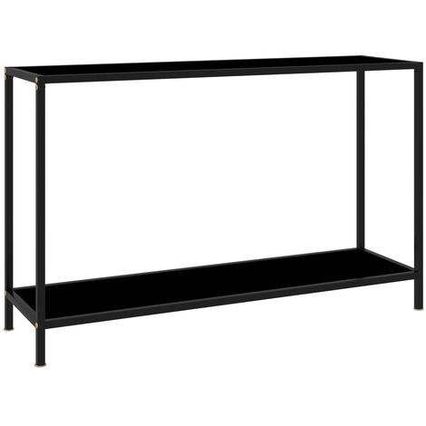 Table console Noir 120x35x75 Verre trempé 3 (1/5)