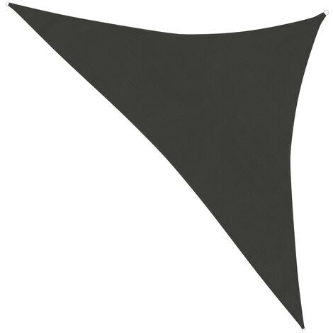 Voile d'ombrage 160 g-m² Anthracite 3x3x4,2 m PEHD (1/5)