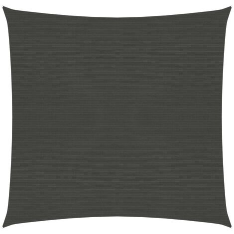 Voile d'ombrage 160 g-m² Anthracite 3x3 m PEHD (1/5)