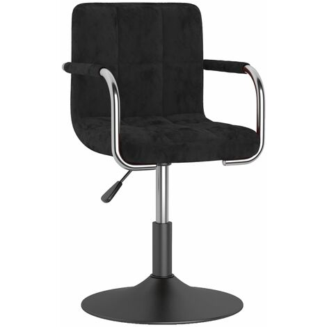 Chaise pivotante de bureau Noir Velours 15 (1/5)