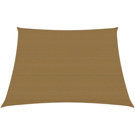 Voile d'ombrage 160 g-m² Taupe 3-4x2 m PEHD (1/5)