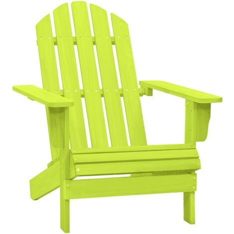 Fauteuil de jardin en bois massif DROKA-Vert (1/5)