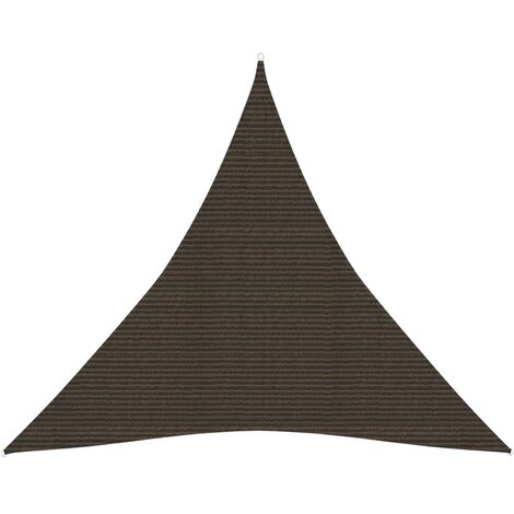 Voile d'ombrage 160 g-m² Marron 3x3x3 m PEHD (1/5)