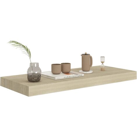 Étagère murale flottante Chêne 60x23,5x3,8 MDF (1/5)