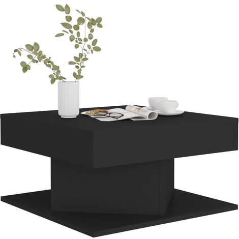 Table basse carrée Noir 57x57x30 Konda (1/5)
