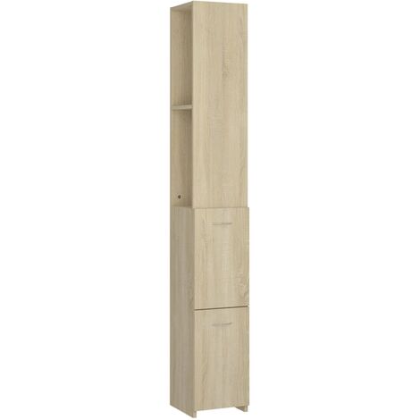Armoire de salle de bain Chêne sonoma 25x25x170 (1/5)