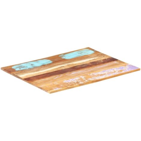 Dessus de table rectangulaire 60x70 15-16 mm Bois récupéré (1/5)