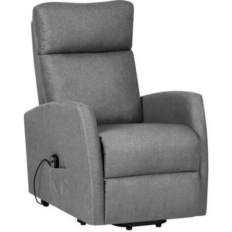 Fauteuil Inclinable En Tissu Gris Clair – Confortable, Neuf Sous Emballage