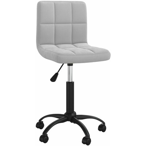 Chaise pivotante de salle à manger Gris clair Velours 13 (1/5)
