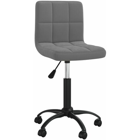 Chaise pivotante de salle à manger Gris foncé Velours 15 (1/5)