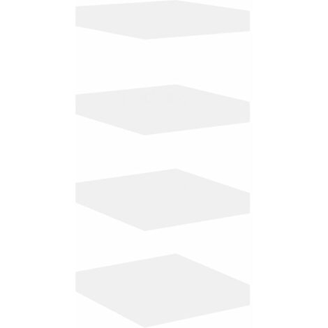 Étagères murales 4 pcs Chêne et blanc 23x23,5x3,8 MDF (1/5)