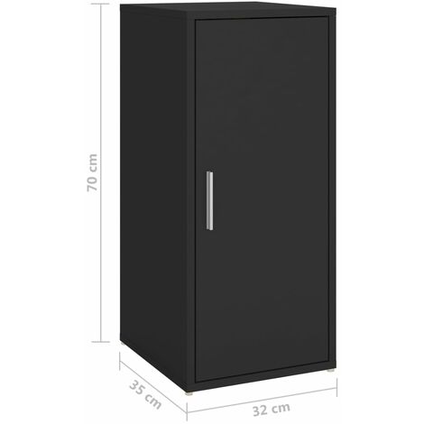 Armoire à chaussures Noir 32x35x70 (1/5)