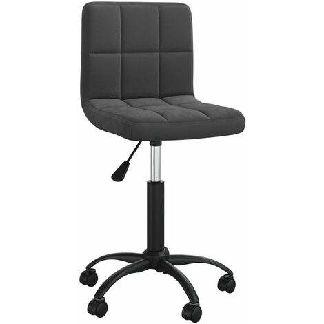 Chaise pivotante de salle à manger Noir Velours 13 (1/5)