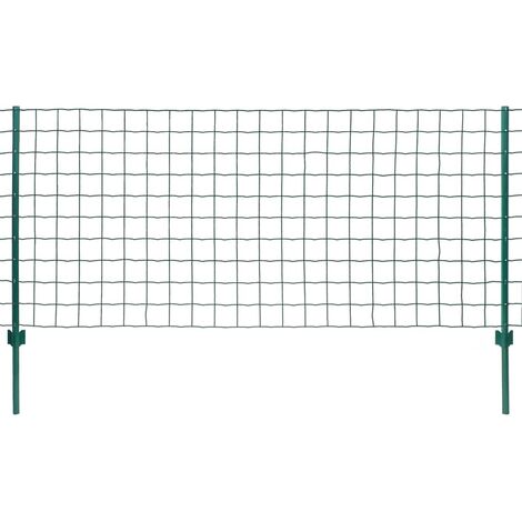 Clôture Euro Acier 20x1,2 m Vert (1/4)