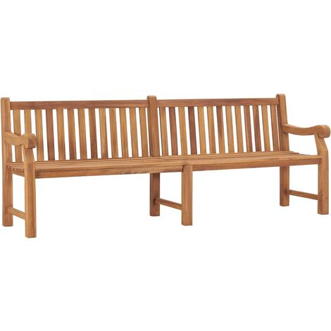 Banc de jardin 228cm Bois de teck solide 2 (1/5)