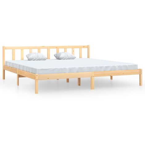 Lit Bois de pin massif 180x200 UK Super King (1/5)