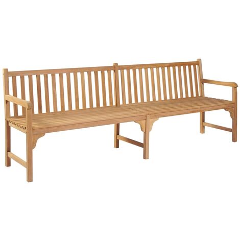 Banc de jardin 228cm Bois de teck solide (1/5)