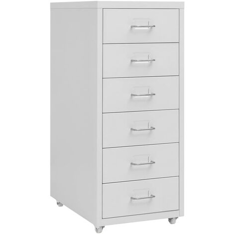 Classeur mobile Gris 28x41x69 Métal (1/5)