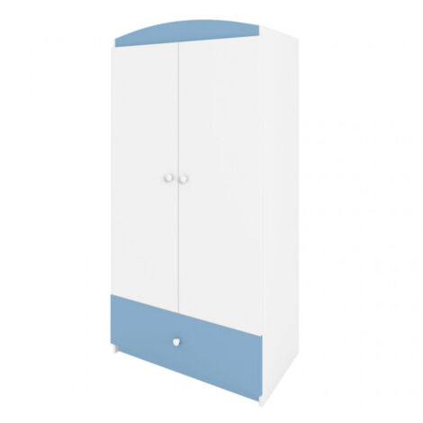 Armoire 2 portes enfant bleue Drimy