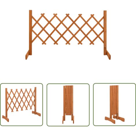 Clôture en treillis de jardin Orange 120x60 Bois de sapin (1/5)