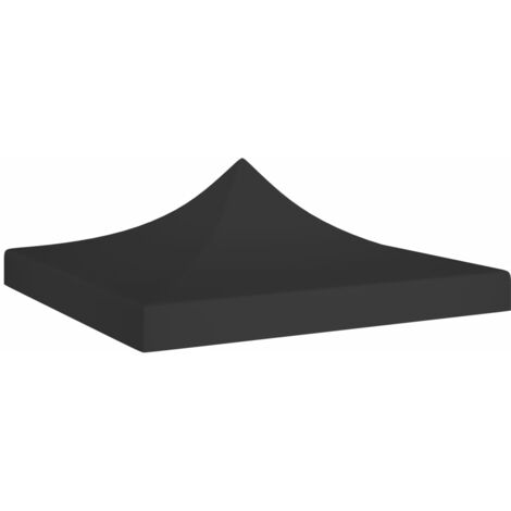 Toit de tente de réception 2x2 m Noir 270 g/m² (1/5)
