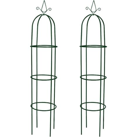 Arche de jardin en forme de tour 2 pcs (1/5)