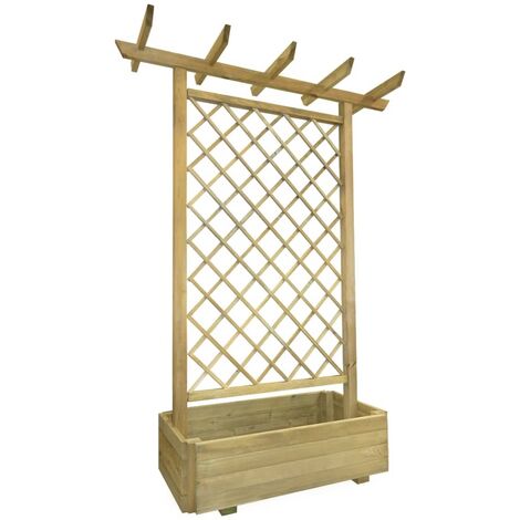 Jardinière pergola 162 x 56x204 Bois (1/3)